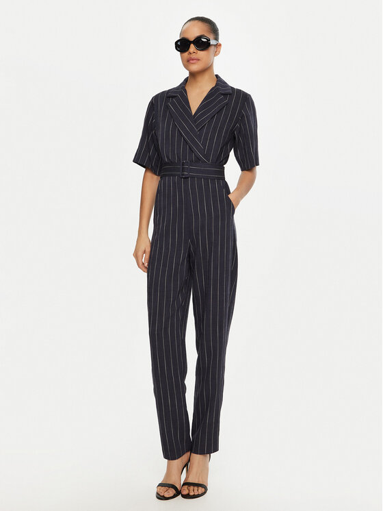 Marella Marella Kombinezon Banana 2513241011 Granatowy Slim Fit