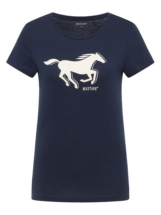 Mustang Mustang T-Shirt Style Loa Niebieski Regular Fit