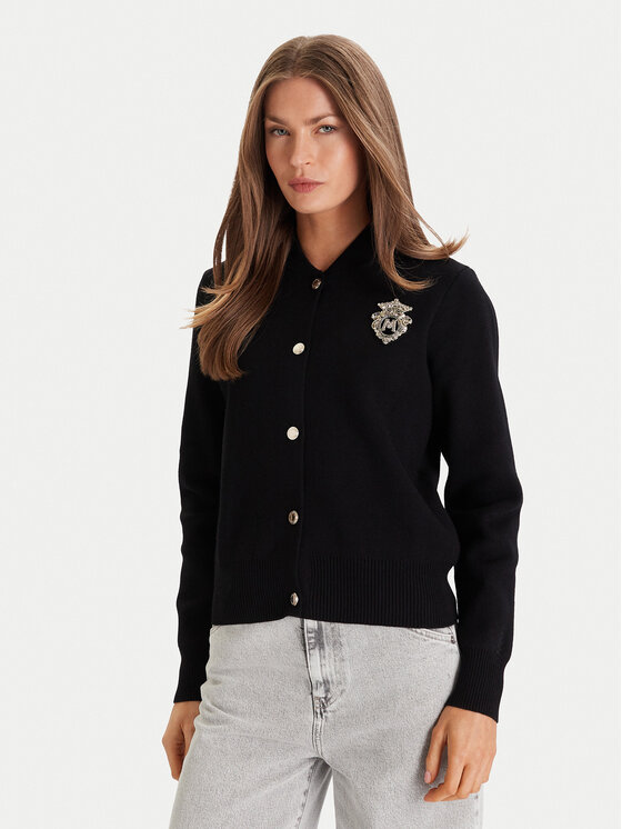 Morgan Kardigan 252-MTEDDY Czarny Regular Fit