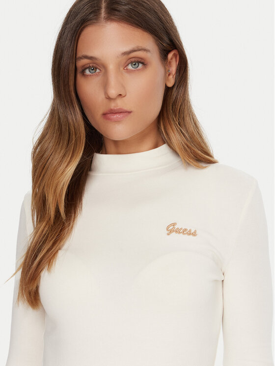 Guess Guess Palaidinė V5BP10 KCBF1 Écru Slim Fit