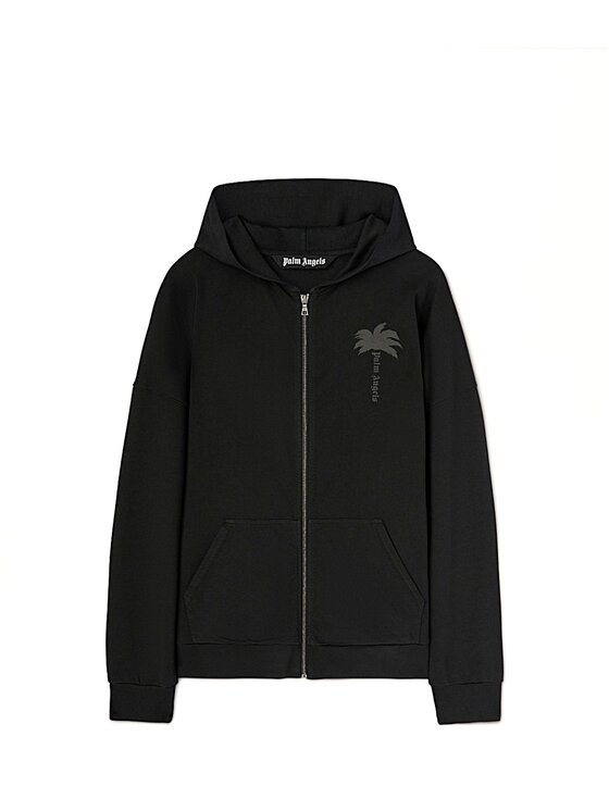 Palm Angels Palm Angels Felpa PMBE016S25FLE001 Nero Regular Fit