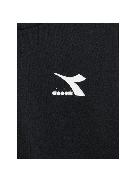 Diadora Diadora T-Shirt T-SHIRT LS CHROMIA Czarny Regular Fit