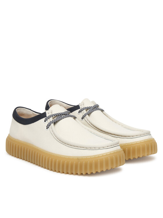 Clarks Clarks Półbuty Torhill Lo 26187380 Biały