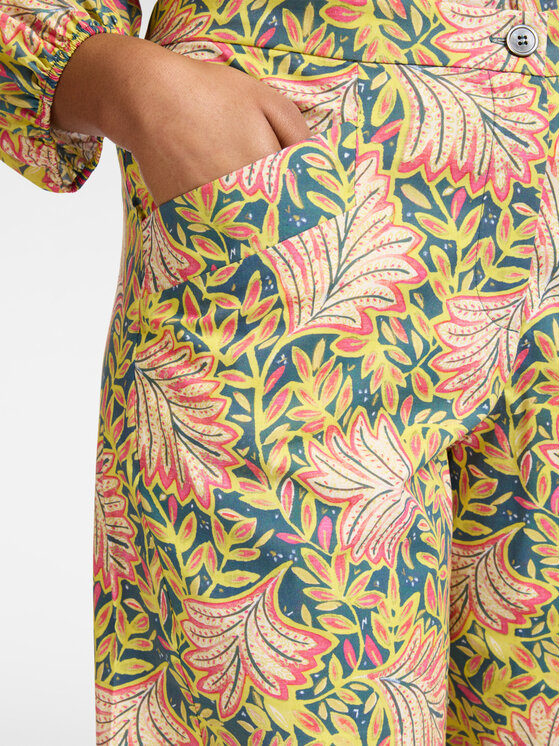 Elena Mirò Elena Mirò Spodnie materiałowe P189P200496N001 Żółty Regular Fit