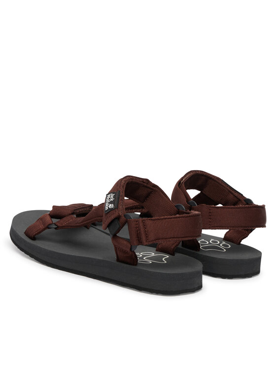 Jack Wolfskin Jack Wolfskin Sandały Taiga A65623 Brązowy ciemny