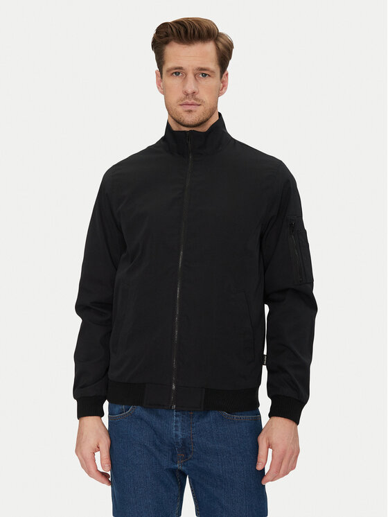 Blend Blend Bunda bomber 20717872 Černá Regular Fit