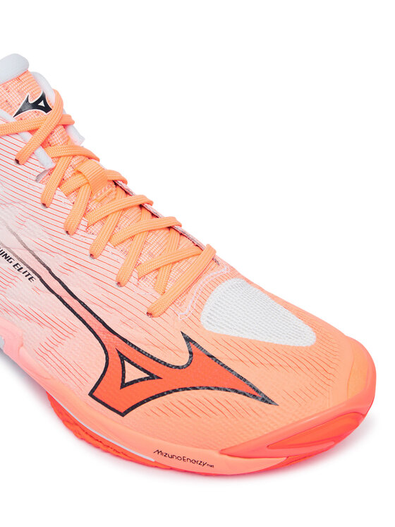 Mizuno Mizuno Sálovky Wave Lightning Elite Mid V1GA2605 Korálová