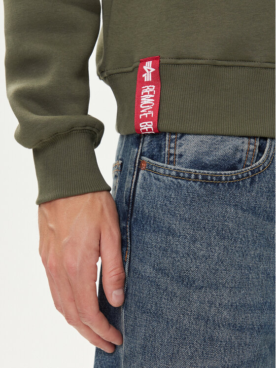 Alpha Industries Alpha Industries Mikina Basic 188307 Zelená Regular Fit
