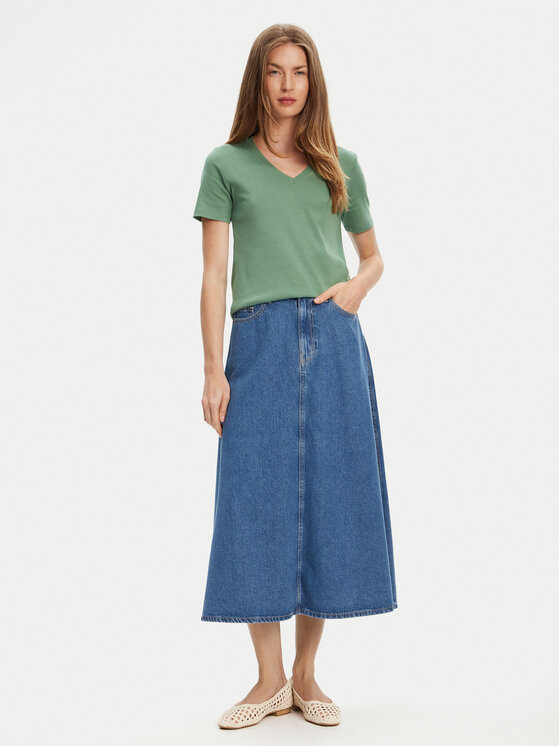 United Colors Of Benetton United Colors Of Benetton Majica 3GA2E4230 Zelena Regular Fit