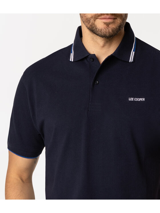 Lee Cooper Lee Cooper Polo TOBIE 5034 Granatowy Regular Fit
