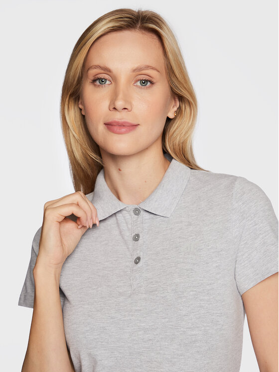4F 4F Polokošeľa H4Z22-TSD356 Sivá Regular Fit