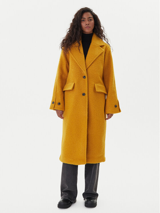 Vero Moda Palton de iarnă Anny Jolie 10333555 Galben Regular Fit