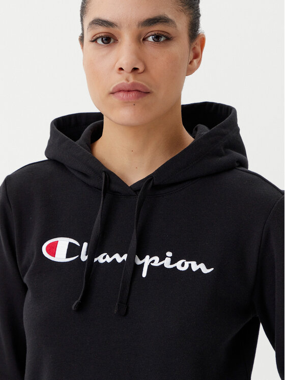 Champion Champion Majica dugih rukava 118097 Crna Slim Fit