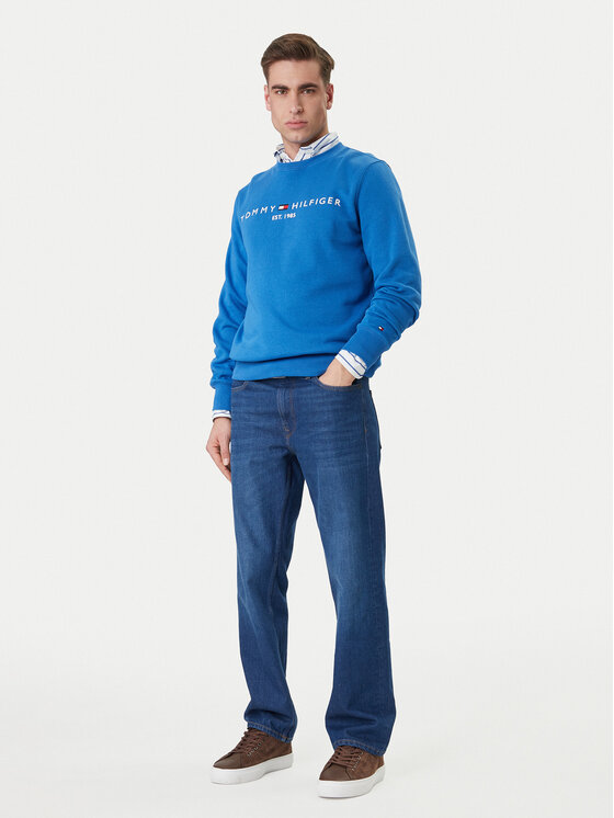 Tommy Hilfiger Tommy Hilfiger Sweatshirt Logo MW0MW11596 Blau Regular Fit