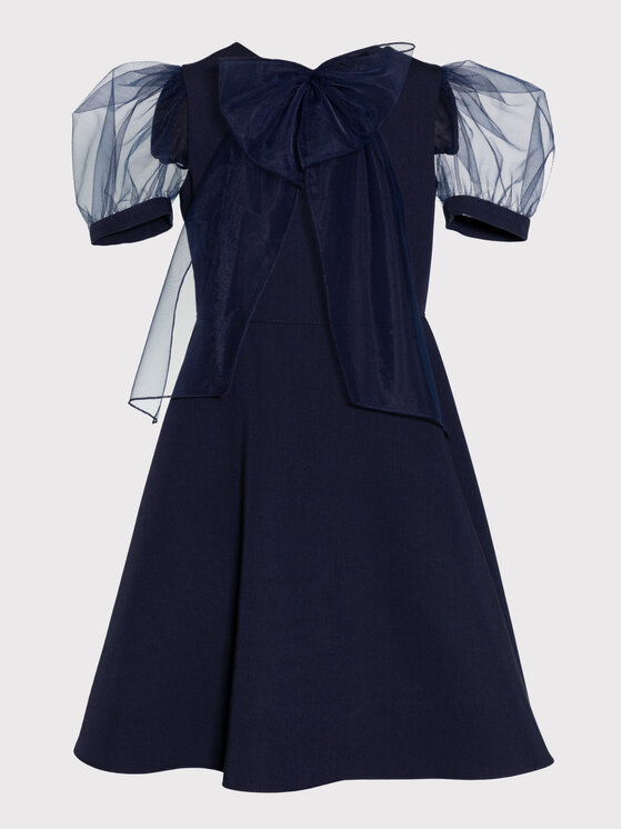 SLY SLY Sukienka 3S-203B Granatowy Comfortable Fit
