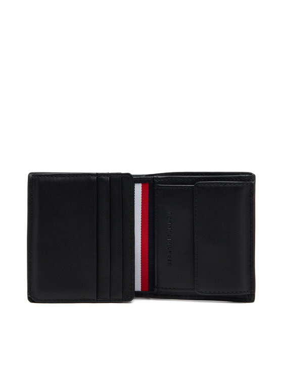Tommy Hilfiger Tommy Hilfiger Didelė Vyriška Piniginė Th Corp Trifold AM0AM13247 Juoda