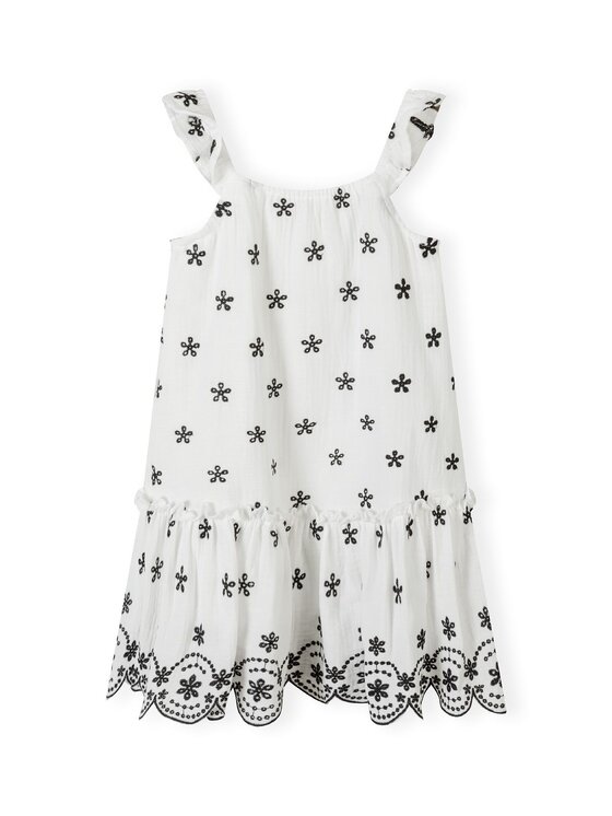 MINOTI MINOTI Sukienka codzienna 22dress7 Biały Regular Fit