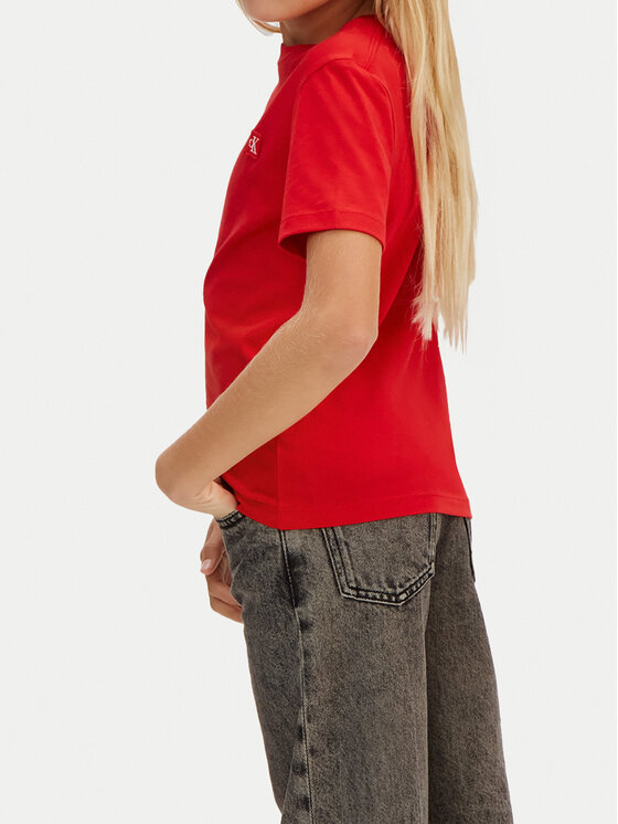 Calvin Klein Jeans Calvin Klein Jeans Tričko IU0IU00543 Červená Regular Fit