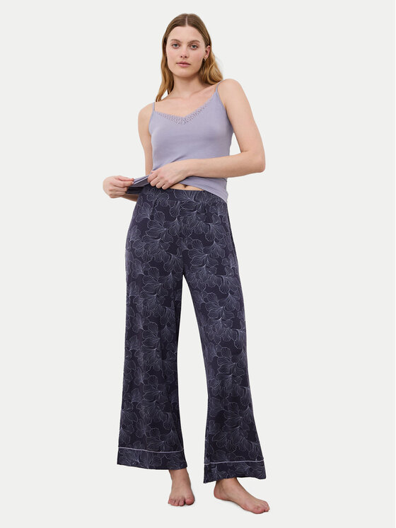 Triumph Triumph Spodnie piżamowe Aura Spotlight 10222614 Szary Relaxed Fit