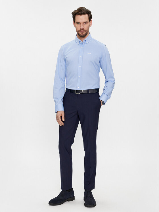 BOSS Boss Camicia 50469378 Celeste Regular Fit