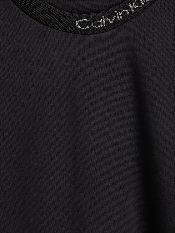 Calvin Klein Jeans Calvin Klein Jeans Každodenné šaty Mix Media Intrasia IG0IG02576 D Čierna Regular Fit