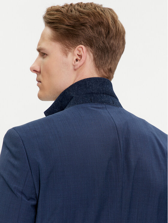 BOSS Boss Garnitur H-Huge 50509491 Granatowy Slim Fit
