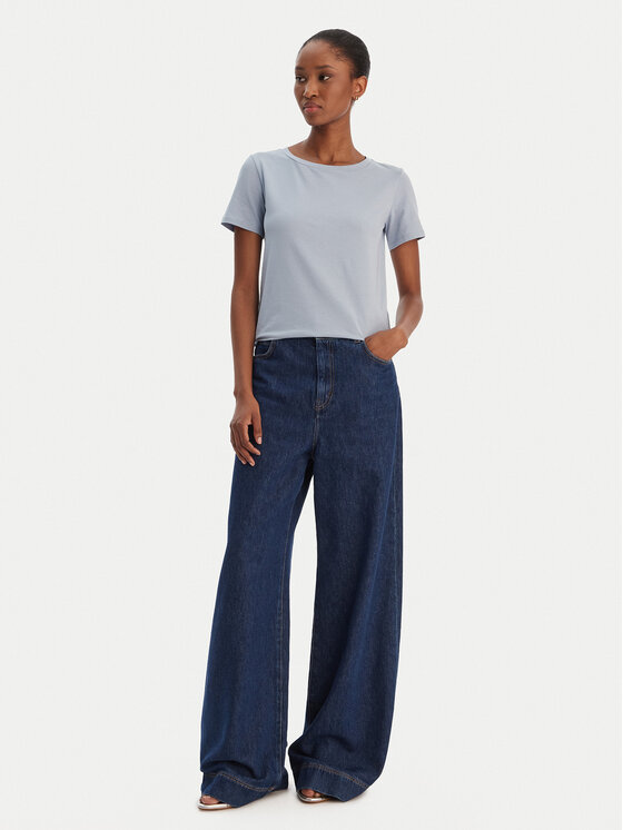 Weekend Max Mara Weekend Max Mara Tricou Multib 2615971021 Albastru celest Regular Fit