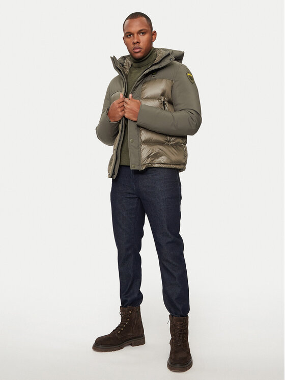 Blauer Blauer Μπουφάν πουπουλένιο 24WBLUC03096 Πράσινο Regular Fit