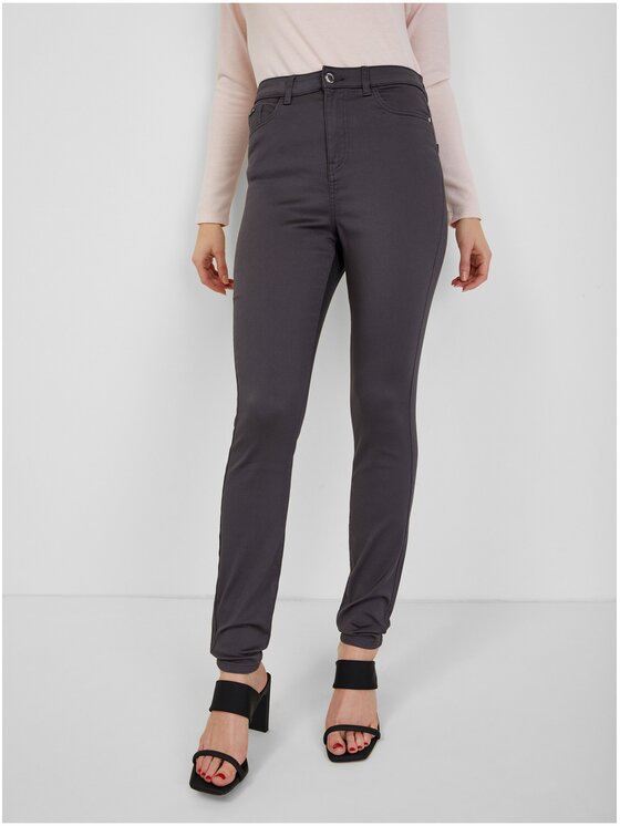 Orsay Orsay Spodnie damskie 319258-659000__38 Szary Skinny Fit