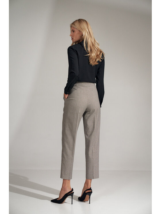 FIGL FIGL Spodnie damskie M720 Kolorowy Regular Fit