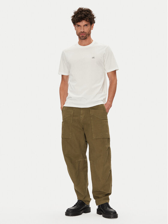 C.P. Company C.P. Company T-krekls RCCMTS725A005100W Écru Regular Fit