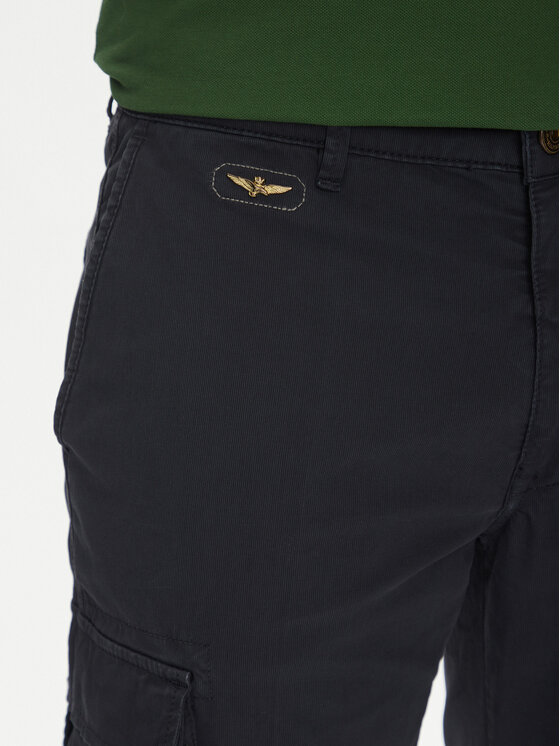 Aeronautica Militare Aeronautica Militare Pantaloni di tessuto 251PA1329CT2443 Blu scuro Regular Fit