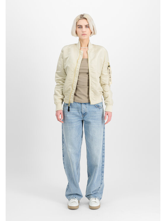 Alpha Industries Alpha Industries Kurtka bomber MA-1 VF Light Bomber Jacket Women Beżowy Slim Fit