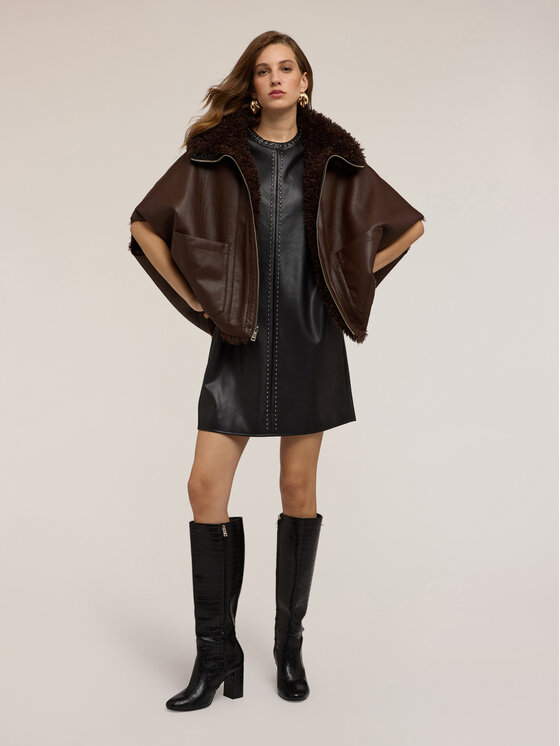 Motivi Motivi Pelliccia 8047W000058N032 Marrone Over Fit