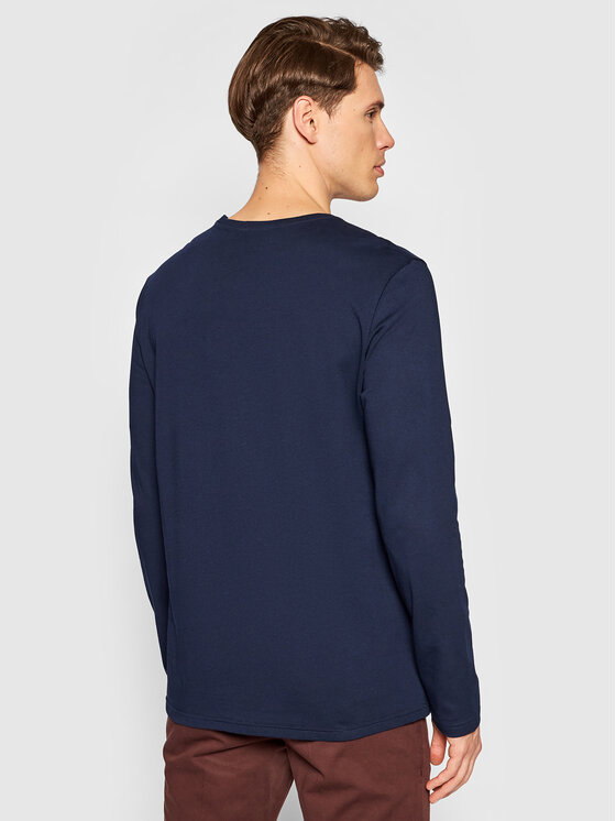 United Colors Of Benetton United Colors Of Benetton Pikkade varrukatega T-särk 3U53J1F05 Tumesinine Relaxed Fit