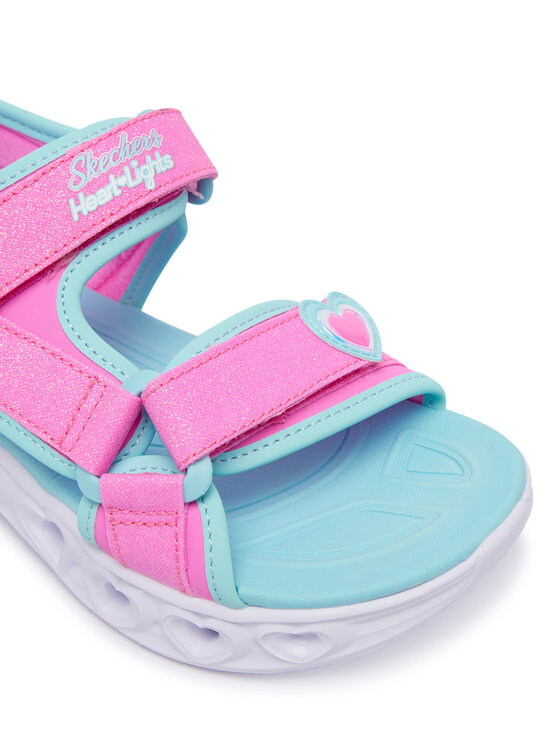 Skechers Skechers Sandali Heart Lights Sandals 303114L/PKTQ Roza