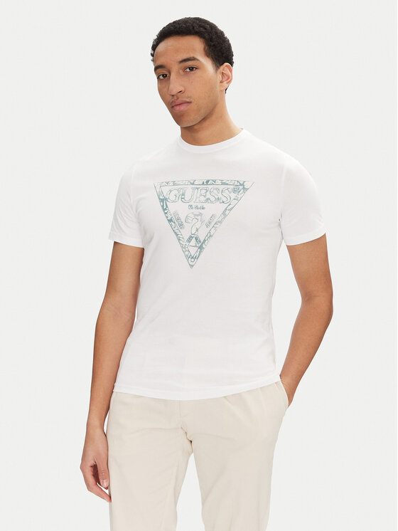 Guess Guess T-Shirt M5GI06 I3Z14 Bílá Regular Fit