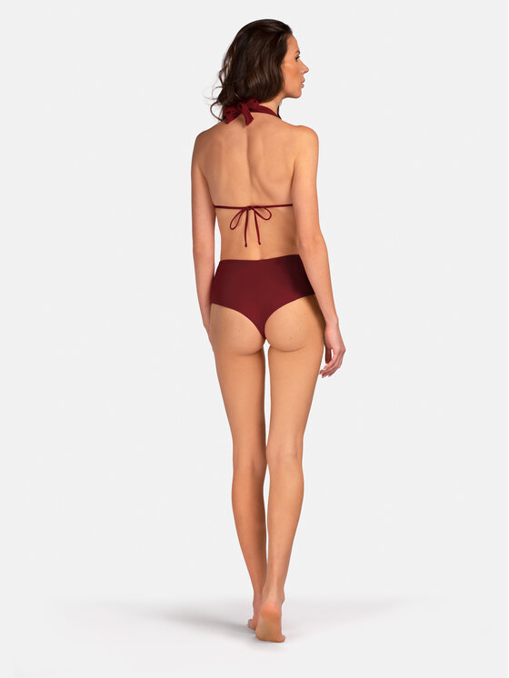 Miss Lou Miss Lou Góra od bikini G-TT1-BRD Bordowy