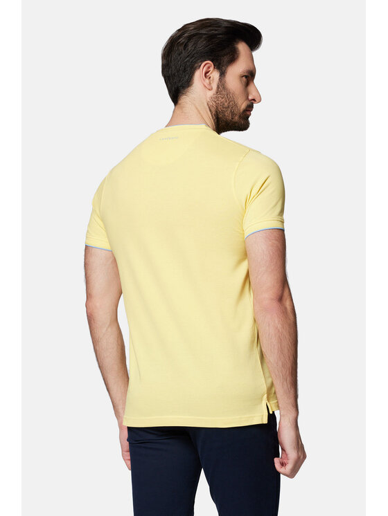 Lancerto Lancerto Polo Robbie PO073124000012 Żółty Regular Fit