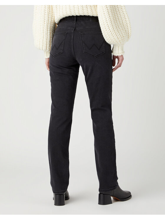 Wrangler Wrangler Jeansy STRAIGHT Czarny Straight Leg