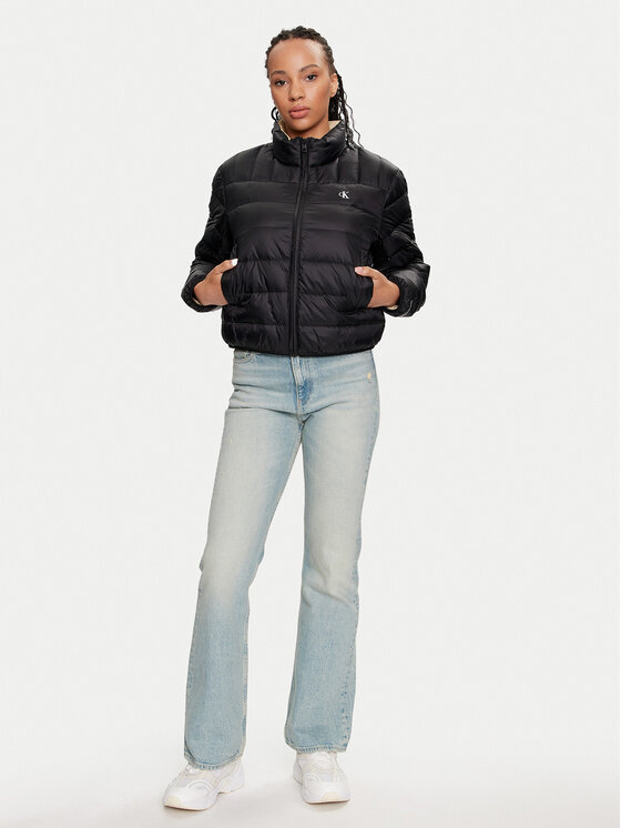 Calvin Klein Jeans Calvin Klein Jeans Vatovaná bunda J20J222585 Černá Regular Fit