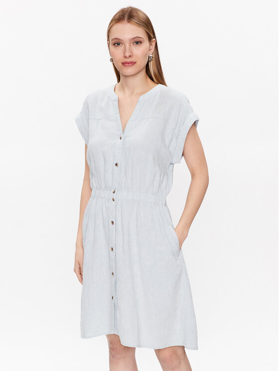 Moss Copenhagen Moss Copenhagen Vestito da giorno 17502 Celeste Basic Fit