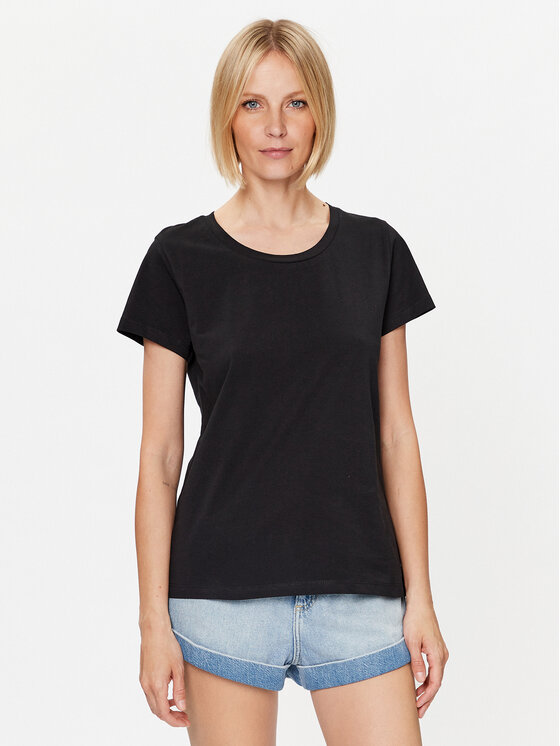 b.young Tricou 20812845 Negru Regular Fit