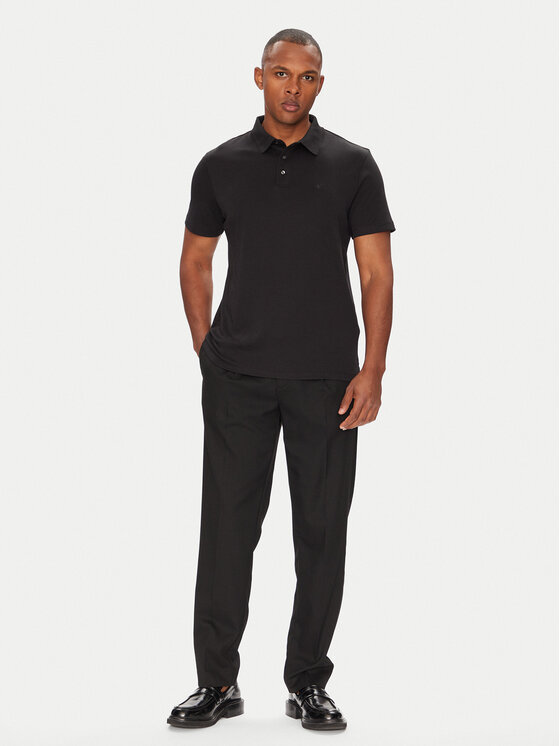 Calvin Klein Calvin Klein Polo Supima LV04LB276G Crna Regular Fit