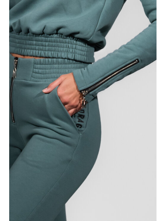 MANDRAGORA MANDRAGORA Pantaloni da tuta cudowronka Verde Slim Fit