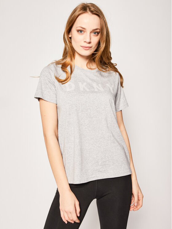 DKNY Sport DKNY Sport Marškinėliai DP9T6749 Pilka Regular Fit
