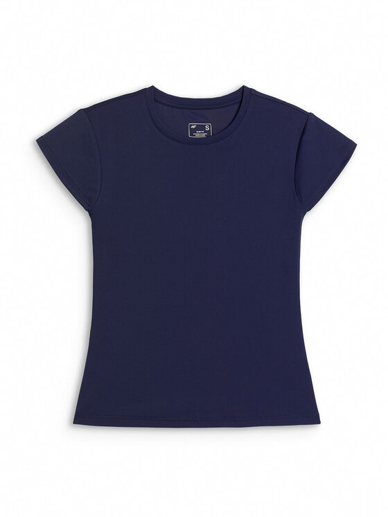 4F 4F T-Shirt COMMERCIAL Granatowy Slim Fit