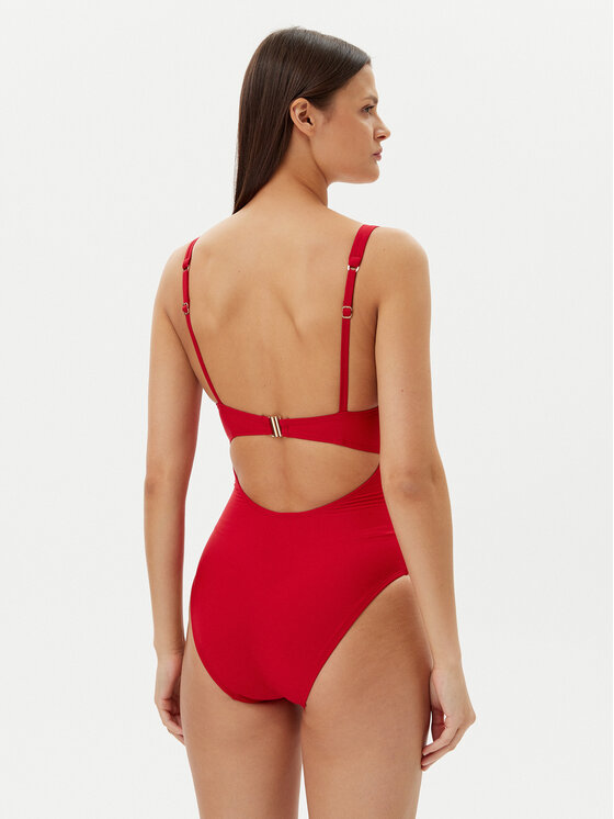 Hunkemöller Hunkemöller Kupaći kostim Shaping Luna 301359 Crvena