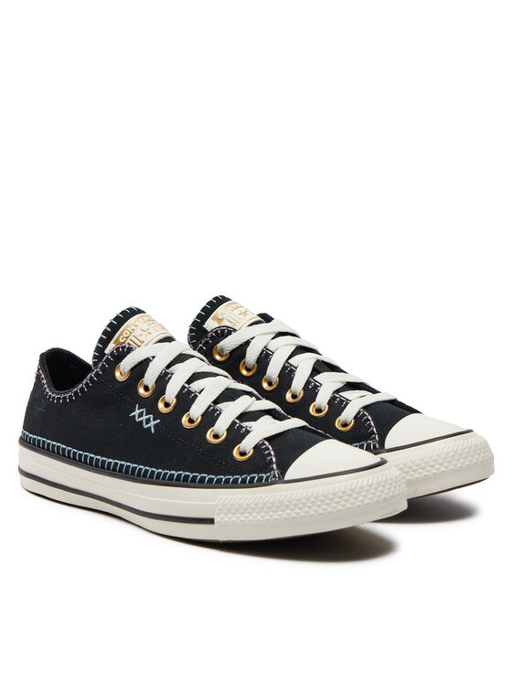 Converse Converse Trampki Chuck Taylor All Star Crafted Stitching Ox A07546C Czarny