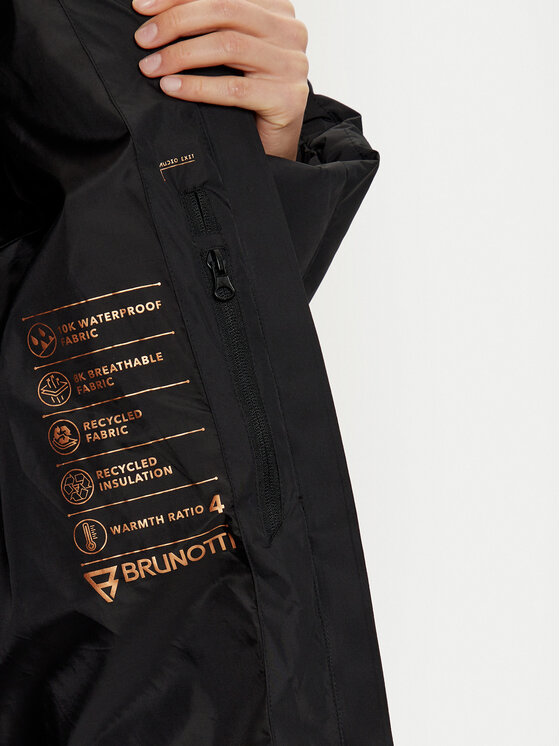 Brunotti Brunotti Zimné bundy Bigsur 2322180309 Čierna Regular Fit